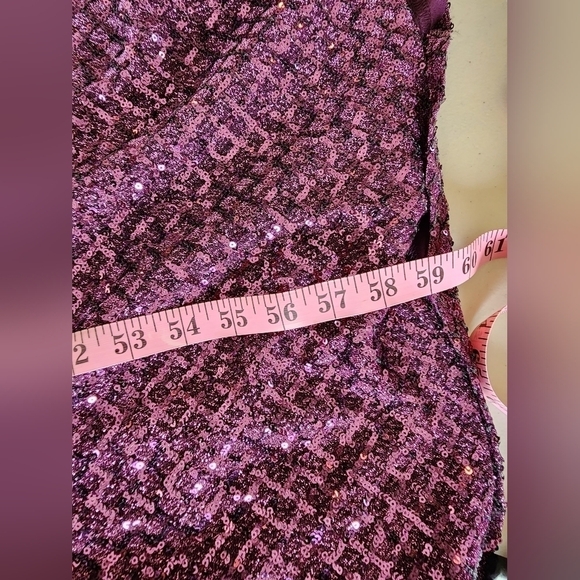 Maniju Women's Purple Sequin Formal Dress Size S. - Picture 7 of 7